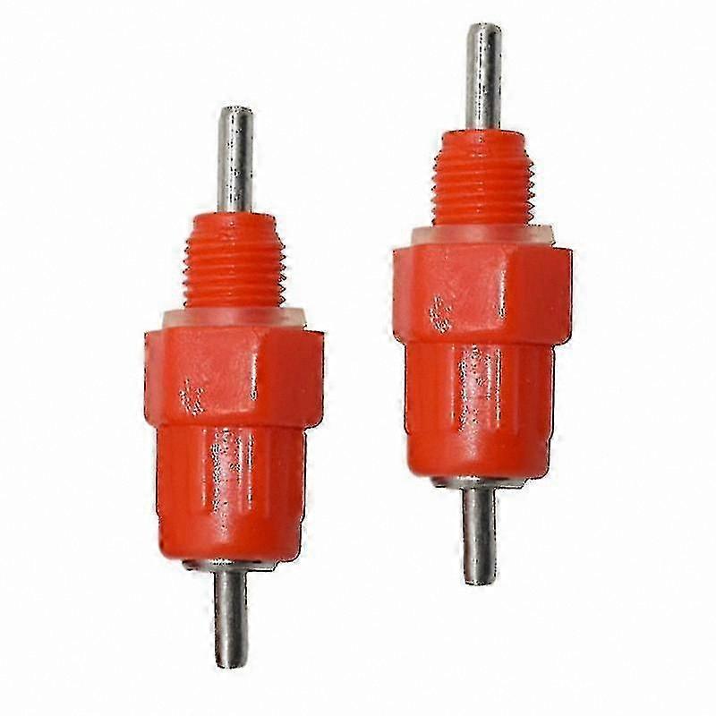 10 Pack Red Spring Poultry Drinker Nipples for Chicken Breeding Equipment