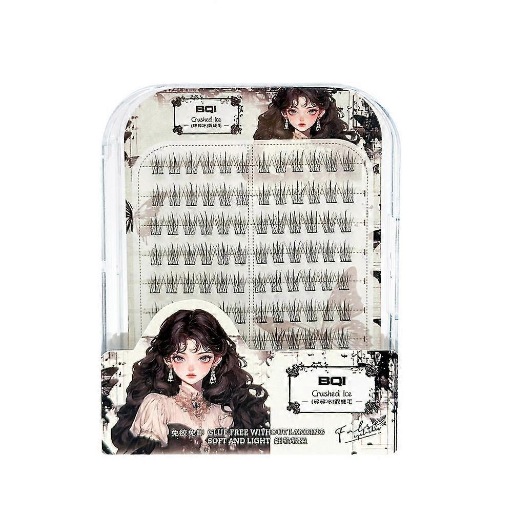 Glue-free Cluster Lashes Extensions Self-adhesive False Eyelashes Natural
