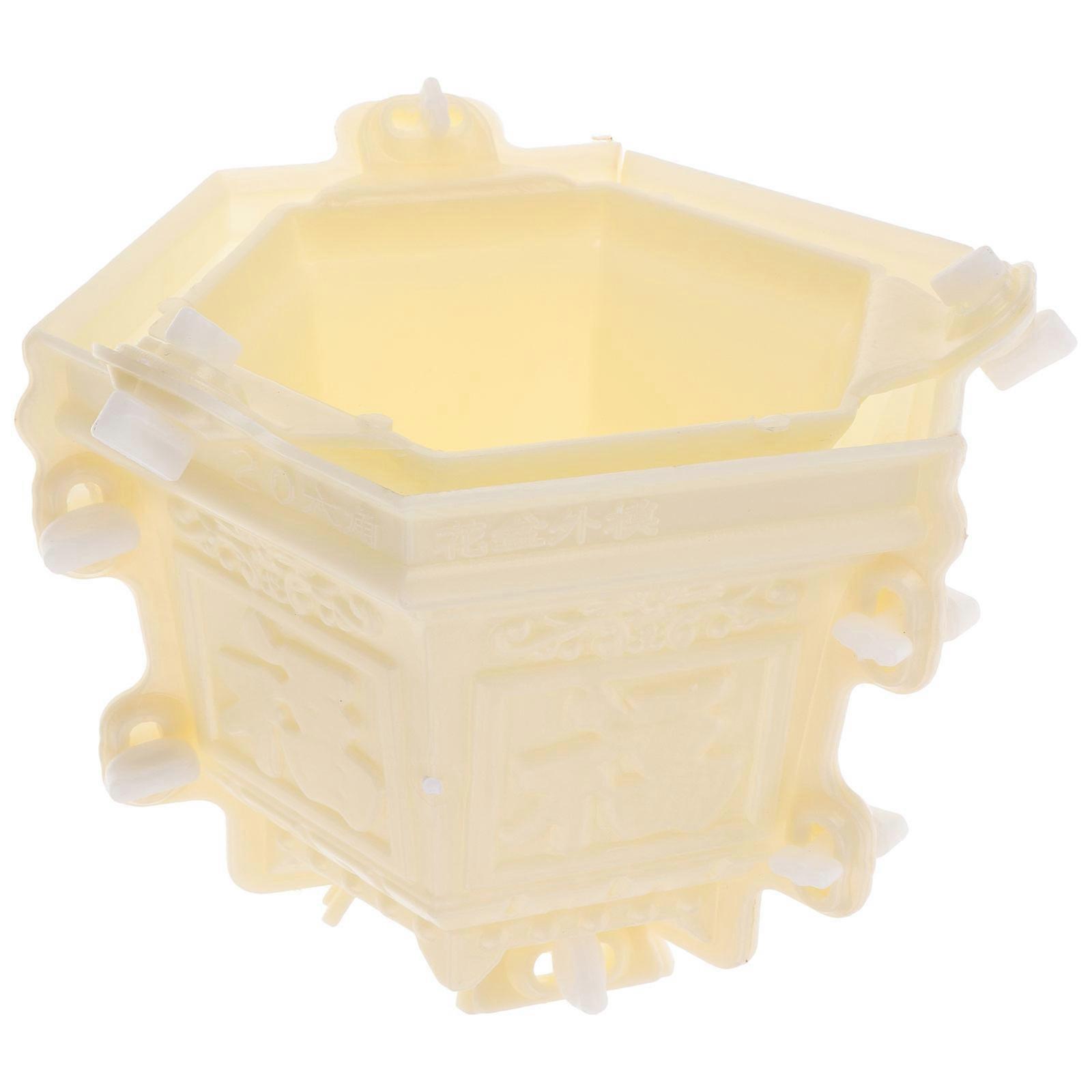 Flowerpot Mold Plastic Mold for Concrete Making 1Set DIY Planter