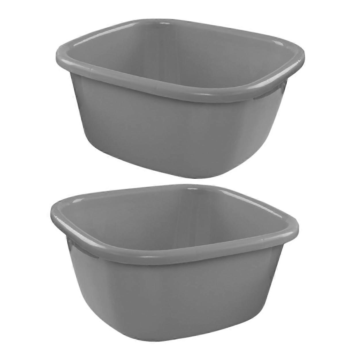 Large Plastic Dish Pan for Kitchen Sink RV Camping, Thick Durable Utility Wash Basin MultiPurpose