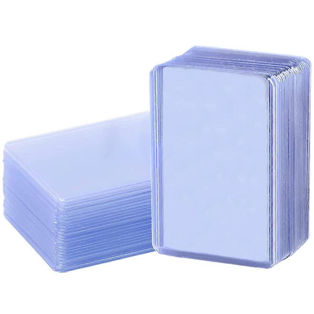 PVC Cards Sleeves 100Pcs Dust-proof Covers Ideal For Professionals 10.2x7.6cm Rectangular Shape