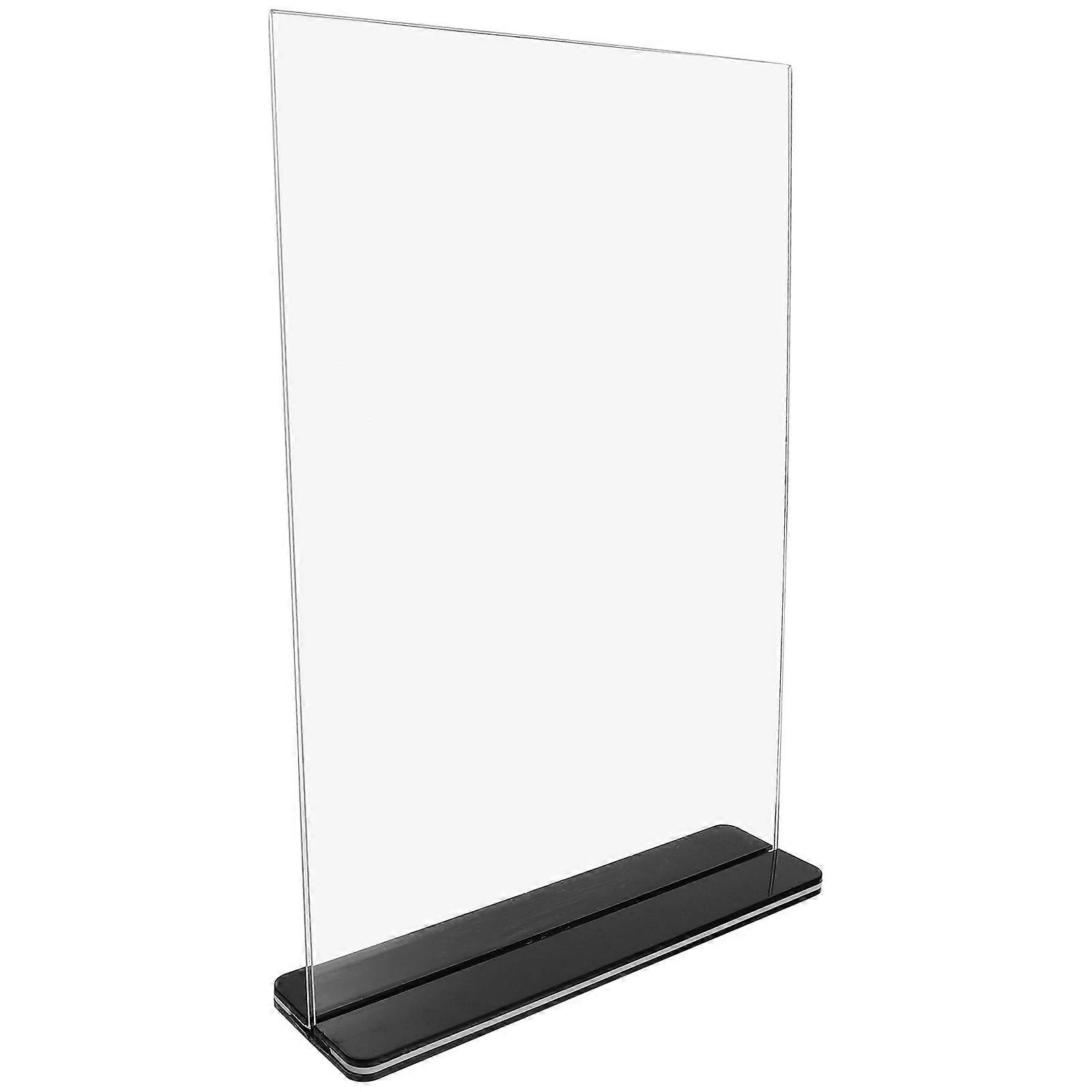 Clear Acrylic Poster Stand for Display Double Sided Sign Holder