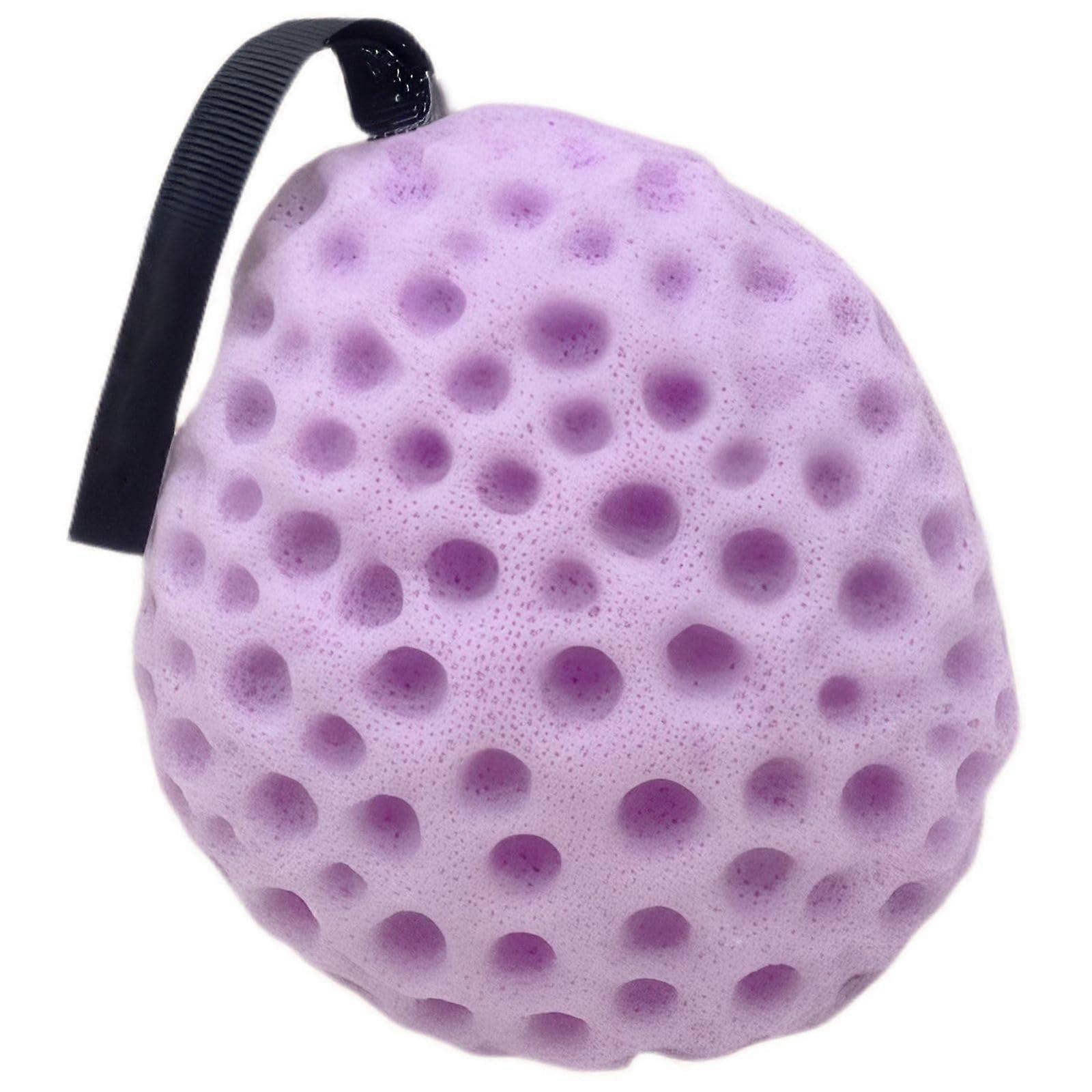 Bath Sponge Soft Gentle Cleansing Purple Shower Loofah Quick Absorbency CheeseInspired Design