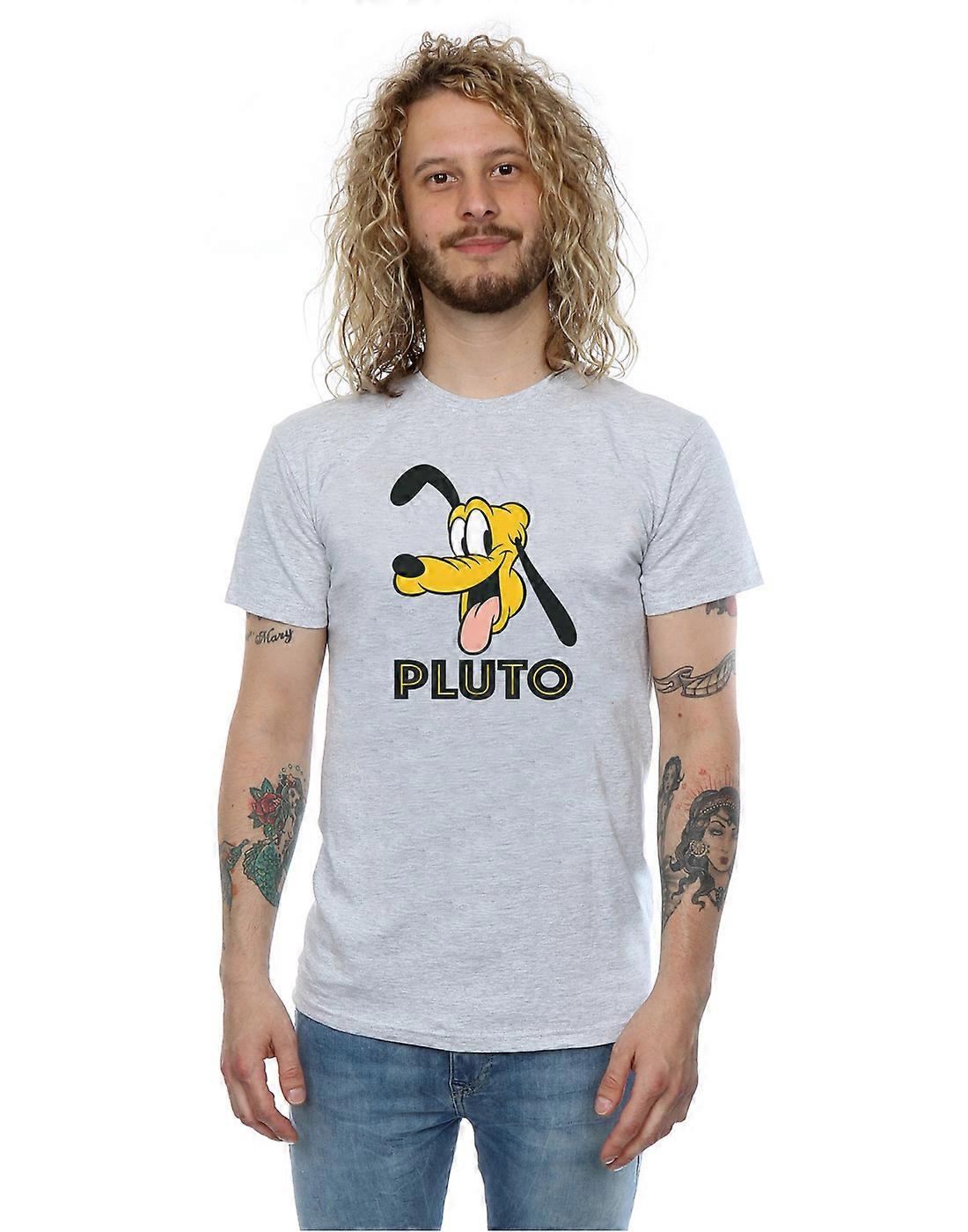 Disney Men's Pluto Face T-Shirt