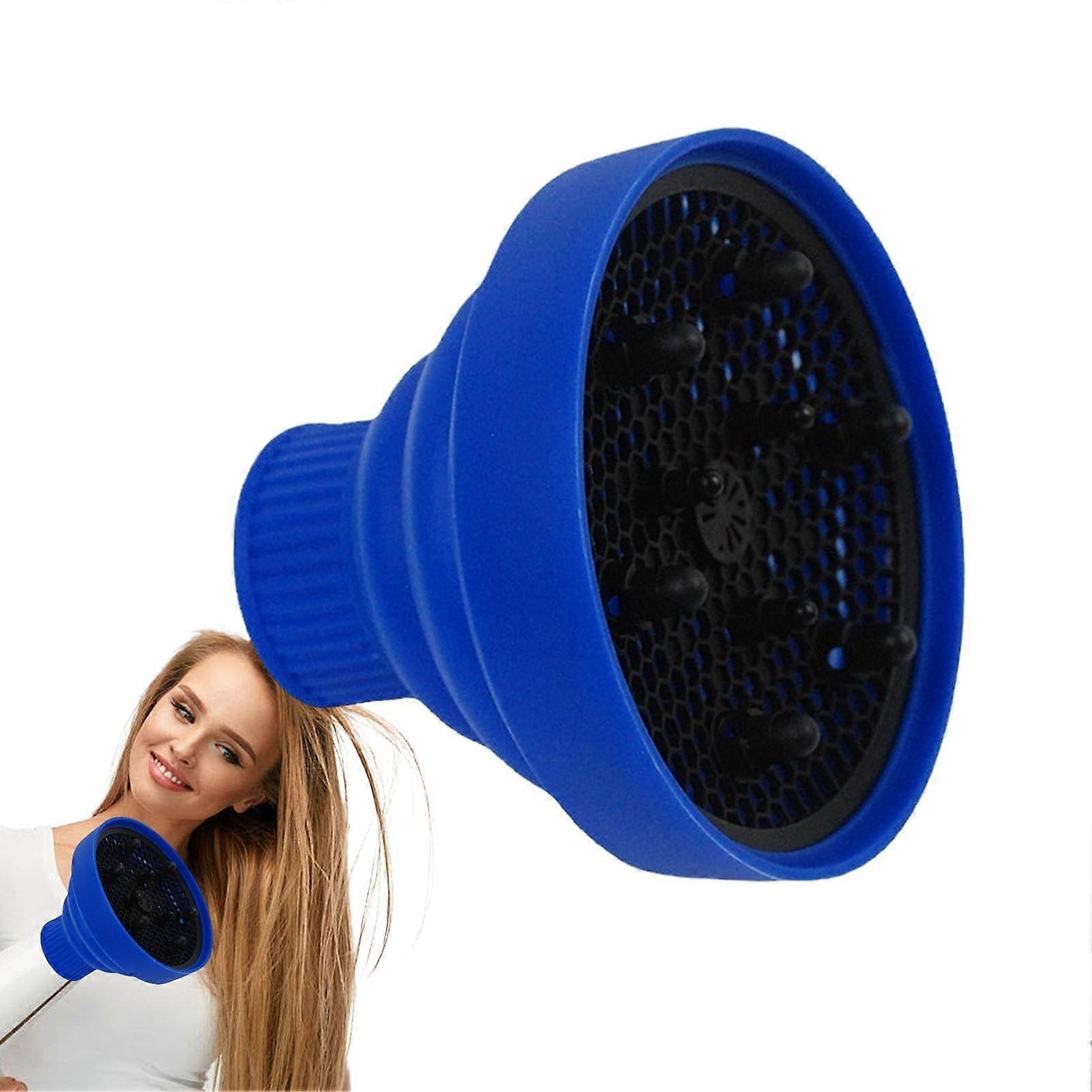 Hair Dryer Diffuser Silicone Foldable Heat Resistant Nozzle for Travel and Universal Compatibility