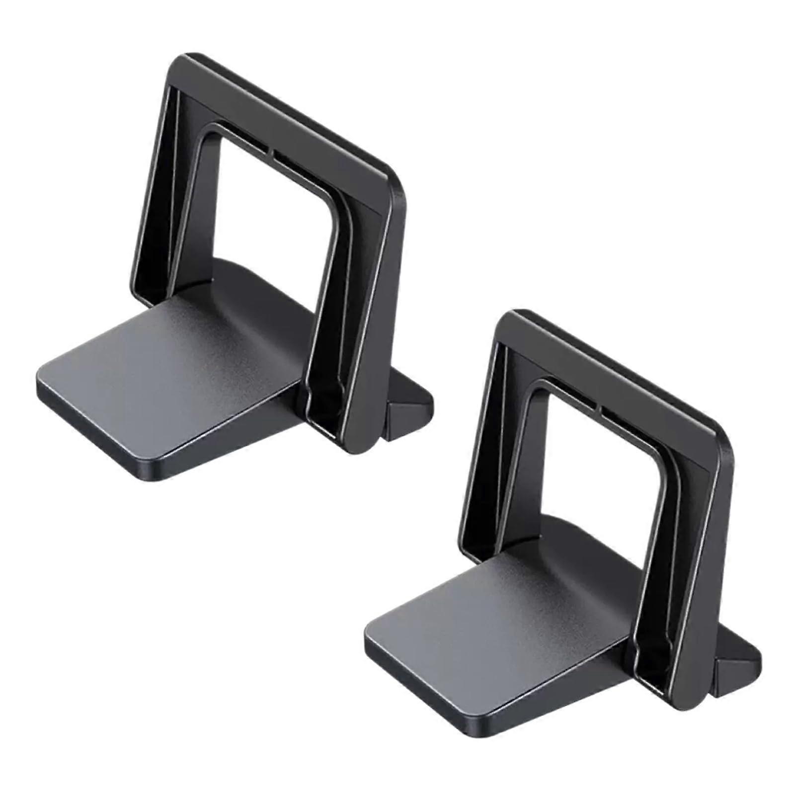 2Pcs Adjustable Laptop Stand Ergonomic Foldable Holder with Cooling for Notebook and Tablet
