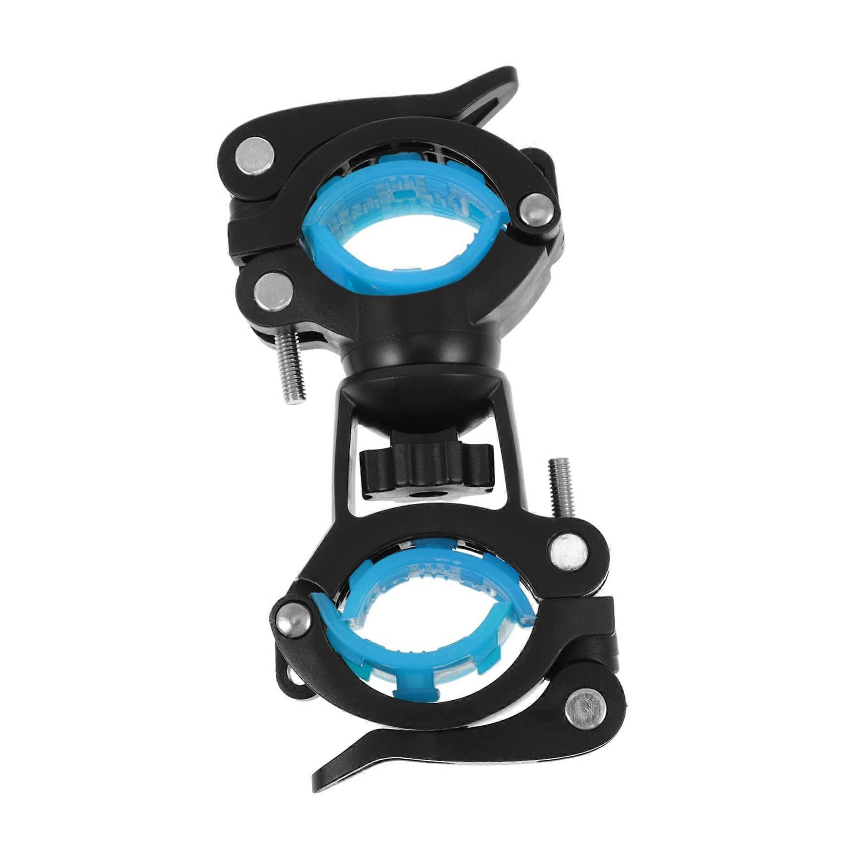 Bike Flashlight Holder Durable Bicycle Light Mount with Secure Grip for Mountain Bikes Blue