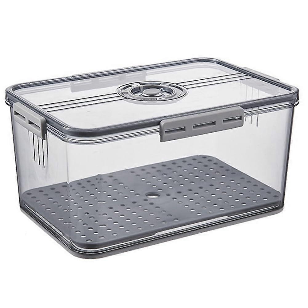 Airtight Bread Box with Time Recording Dial and Adjustable Air Valve, Large Capacity Bread Storage Container