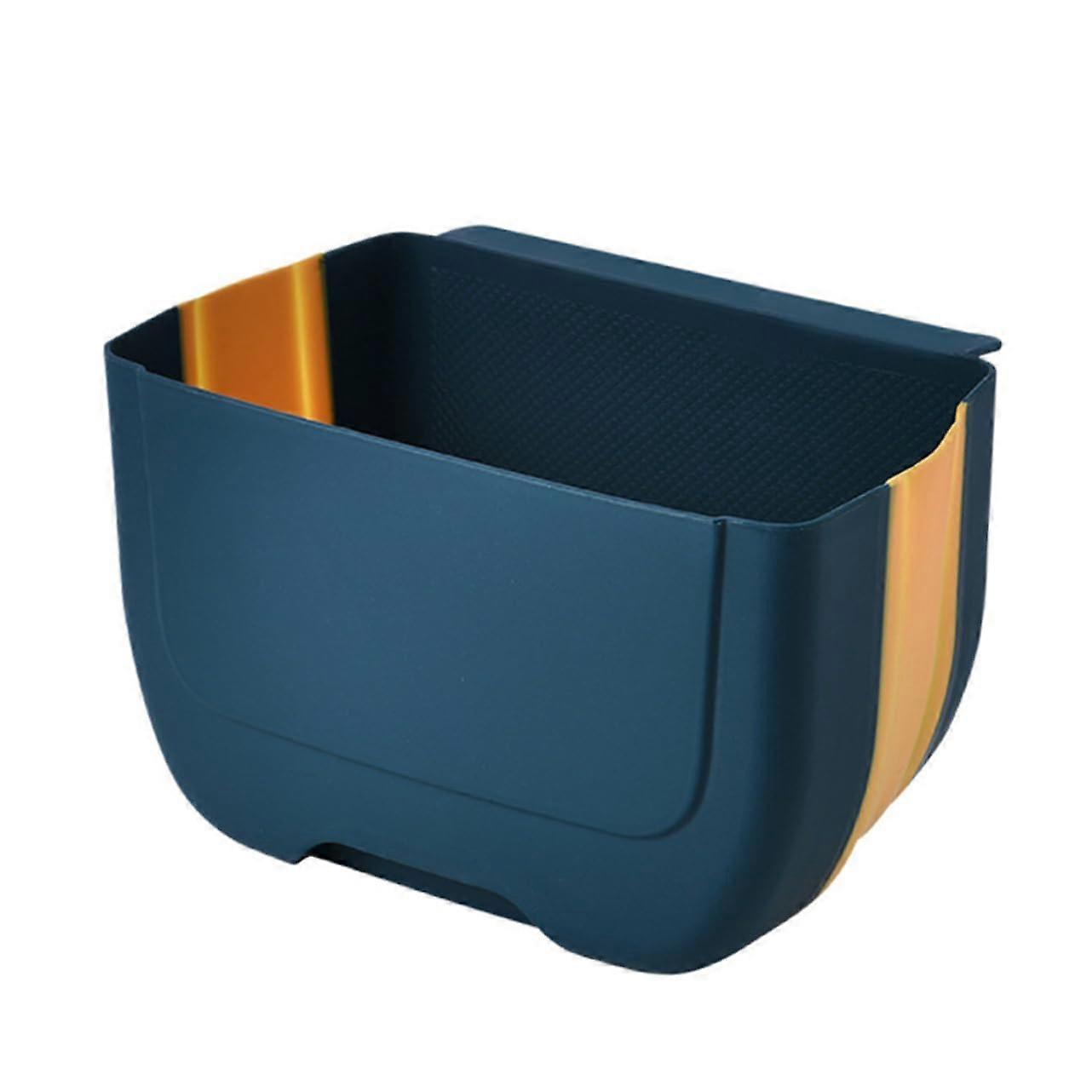 Hanging Trash Can Folding Kitchen Waste Bin SpaceSaving Large Capacity Wall Mounted Design