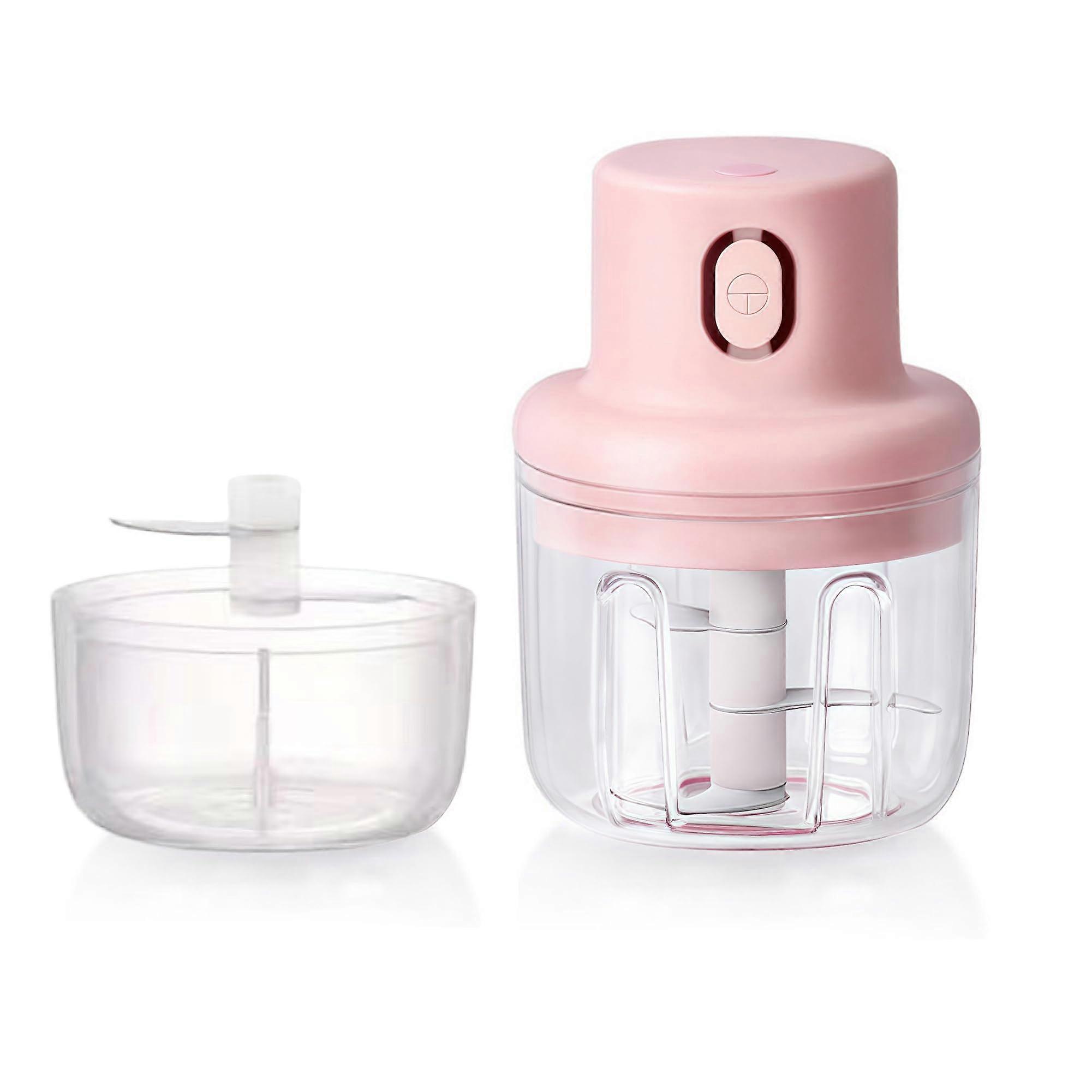Electric Food Chopper USB Rechargeable Mini Food Processor for Vegetables Nuts Garlic Onion