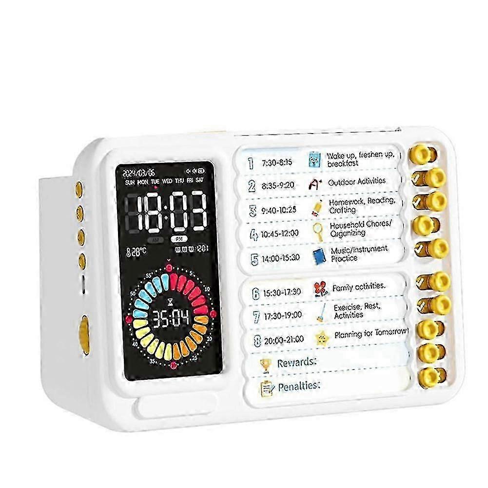 Visual Timer for Kids Adults, ADHD Timer with Planning Board for Schedules, Task Timer Toddler Visual Timer Silent Timer