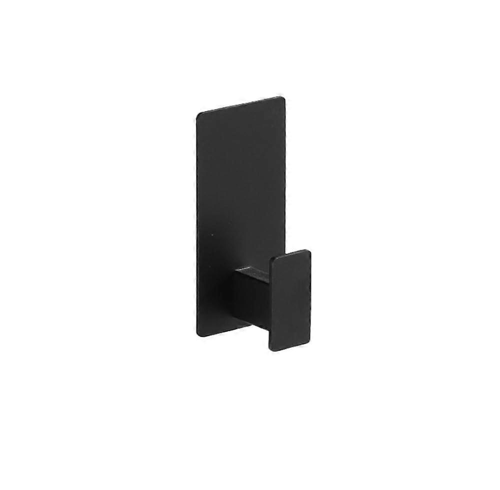 Bathroom Hardware Set Matte Black NoDrill Wall Shelf Towel Bar Ring Hook Paper Holder