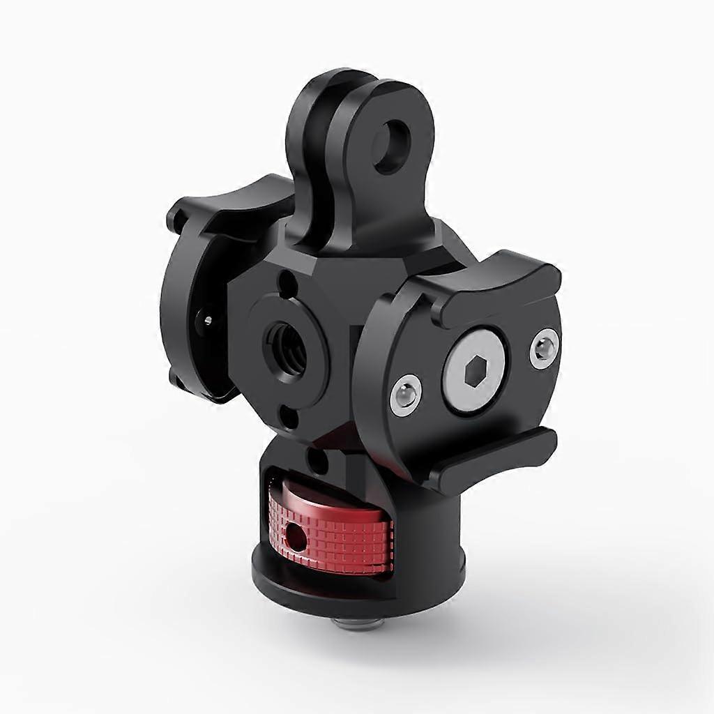 Camera Cold Shoe Mount Adapter with 1/4 Inch Tripod Thread, 360° Rotation and Adjustable Tilt Angle