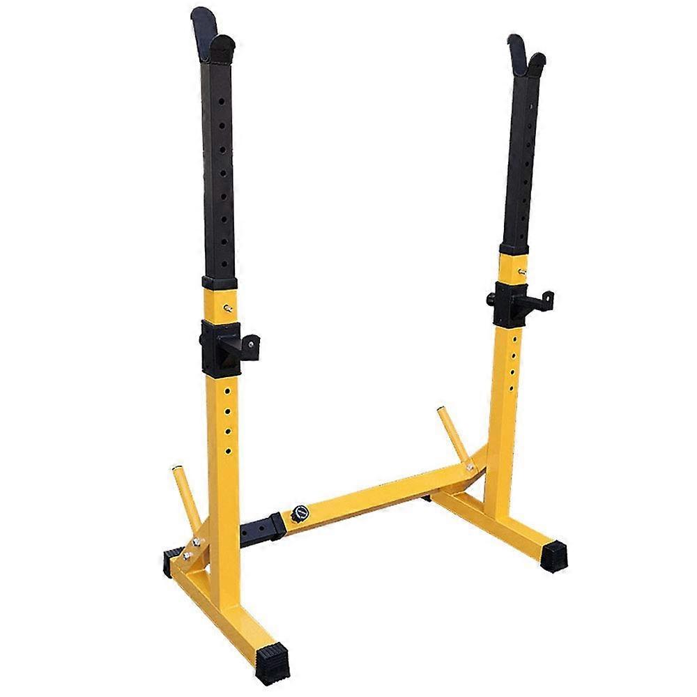 Adjustable Squat Rack with Triangular Stability Frame for Home Gym Weight Lifting