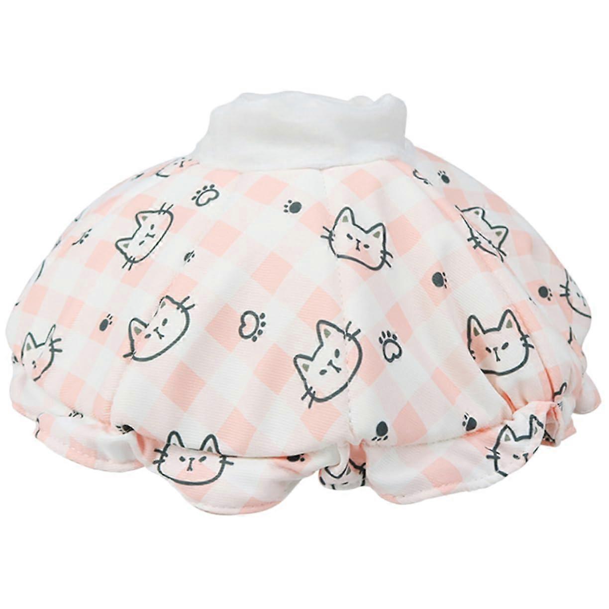 Cat Cone Collar Soft Adjustable Recovery Neck Cone with Drawstring for Wound Protection