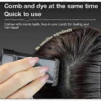 (Black brown)Safe and Convenient Comb Hair Dye,Waterproof and Sweat-proof Hair Dye Comb-SYKJ
