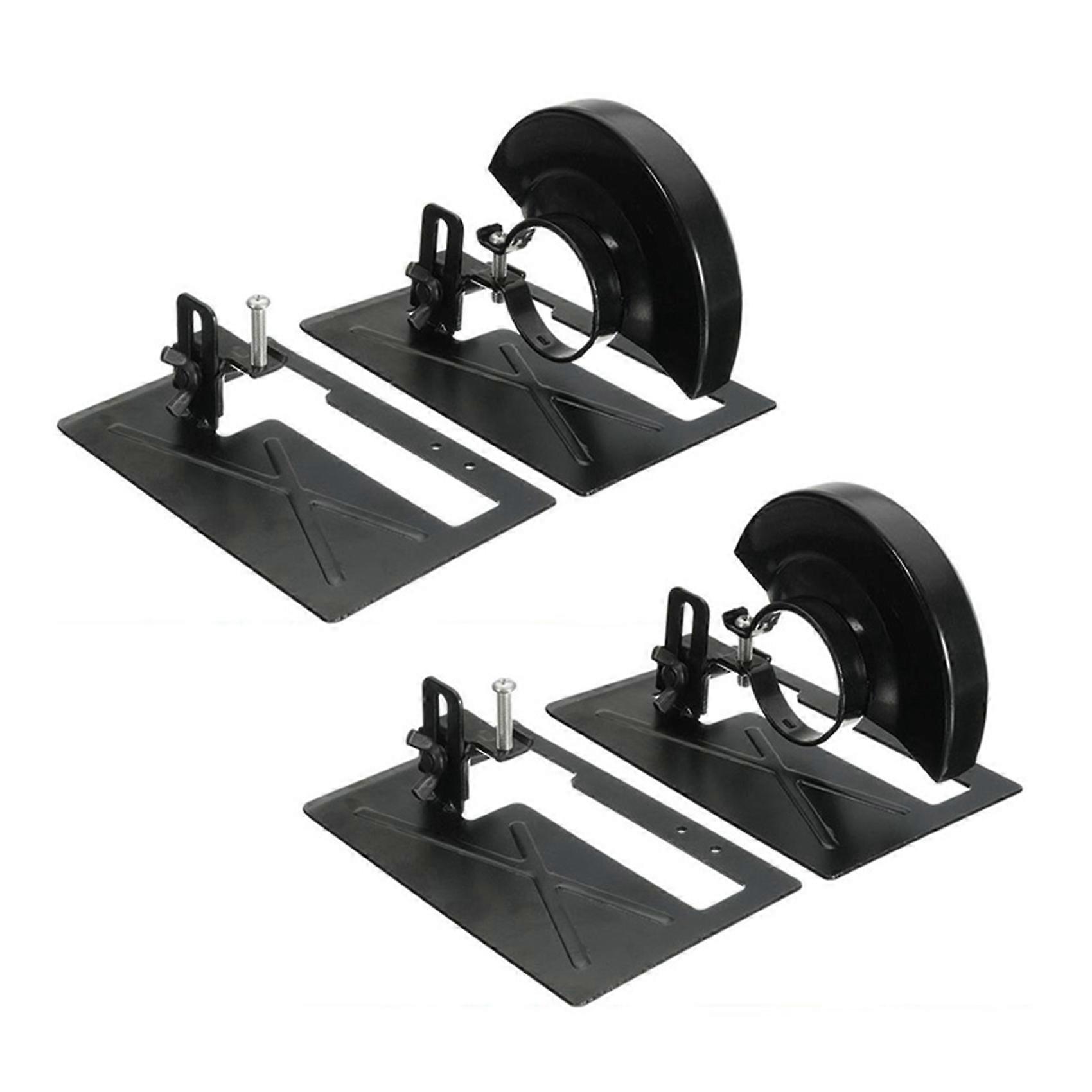 2X Variable Angle Grinder Cutting Machine Conversion Tool Angle Grinder Holder Safety Shield DIY Tools (with Case)