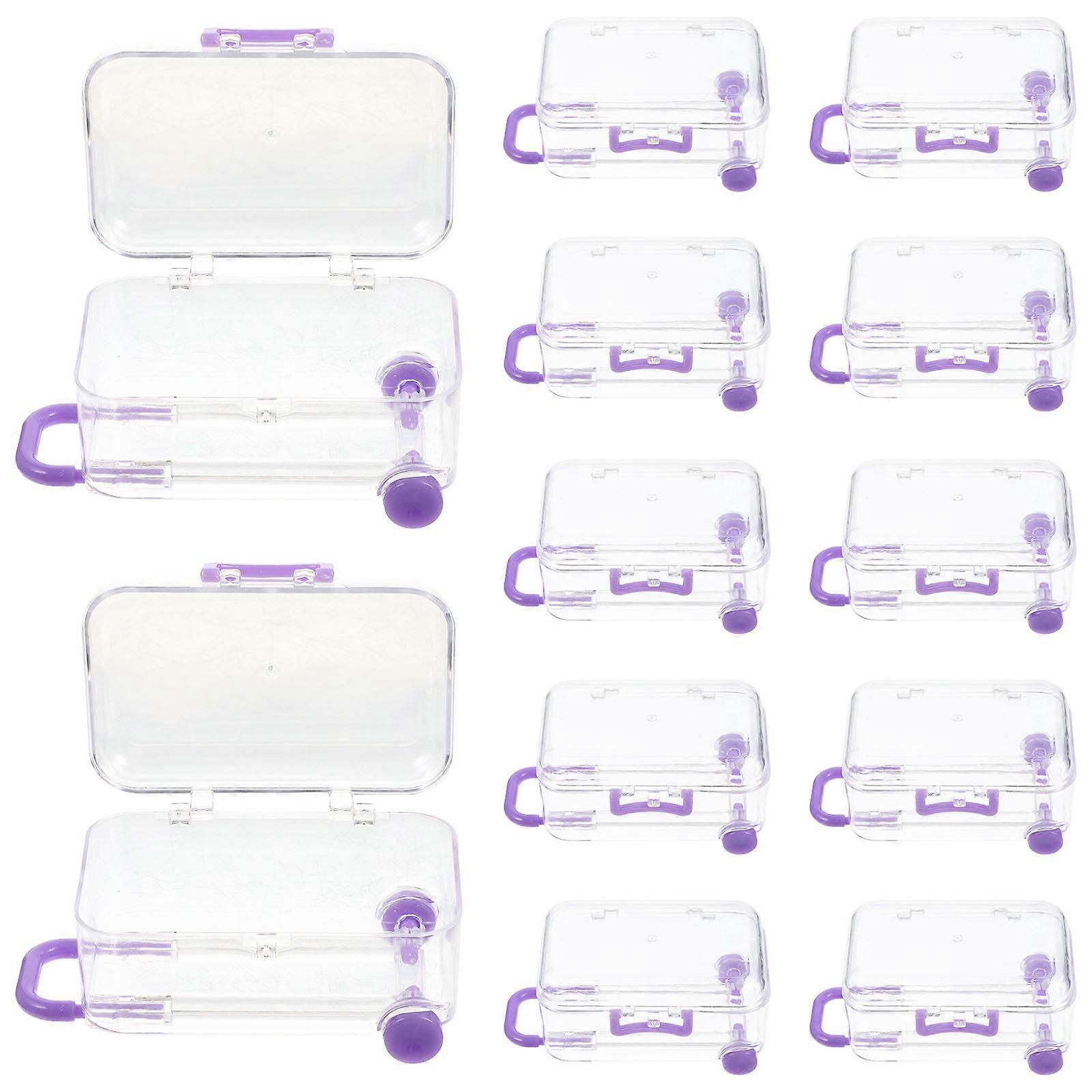 Mini Suitcase Favor Box for Wedding Use 12Pcs Durable
