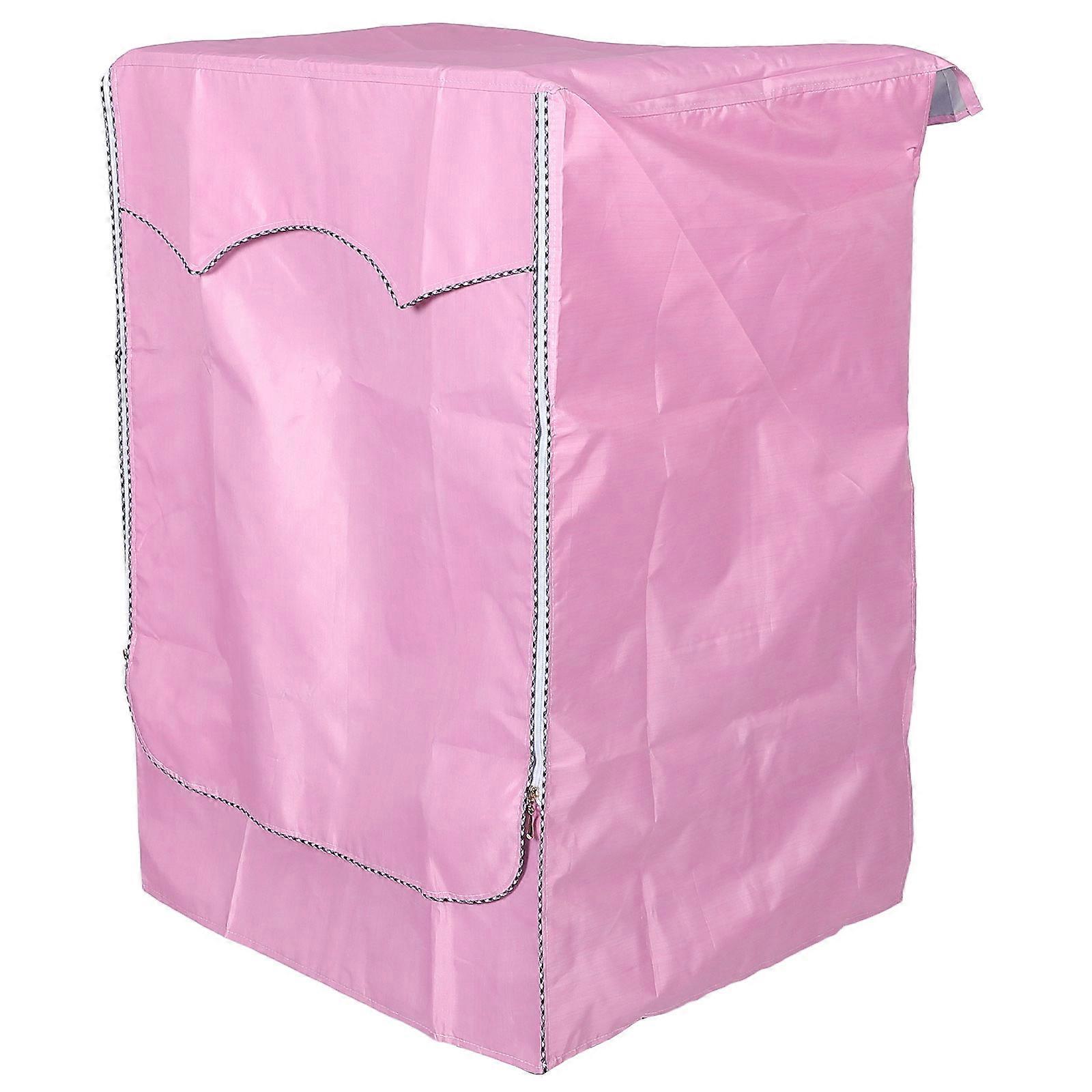 Pink Waterproof Protective Cover for Washer and Dryer with Dustproof Function 5Pcs