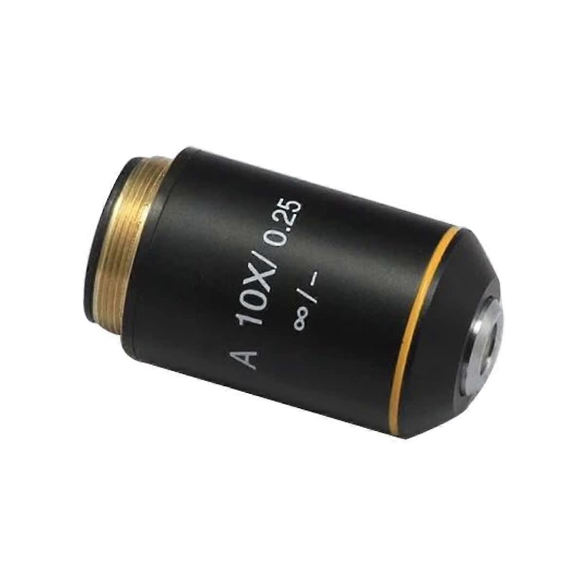 10X Biological Microscope Objective Lens 20.2mm Clear Magnification Easy Replacement for Microscope