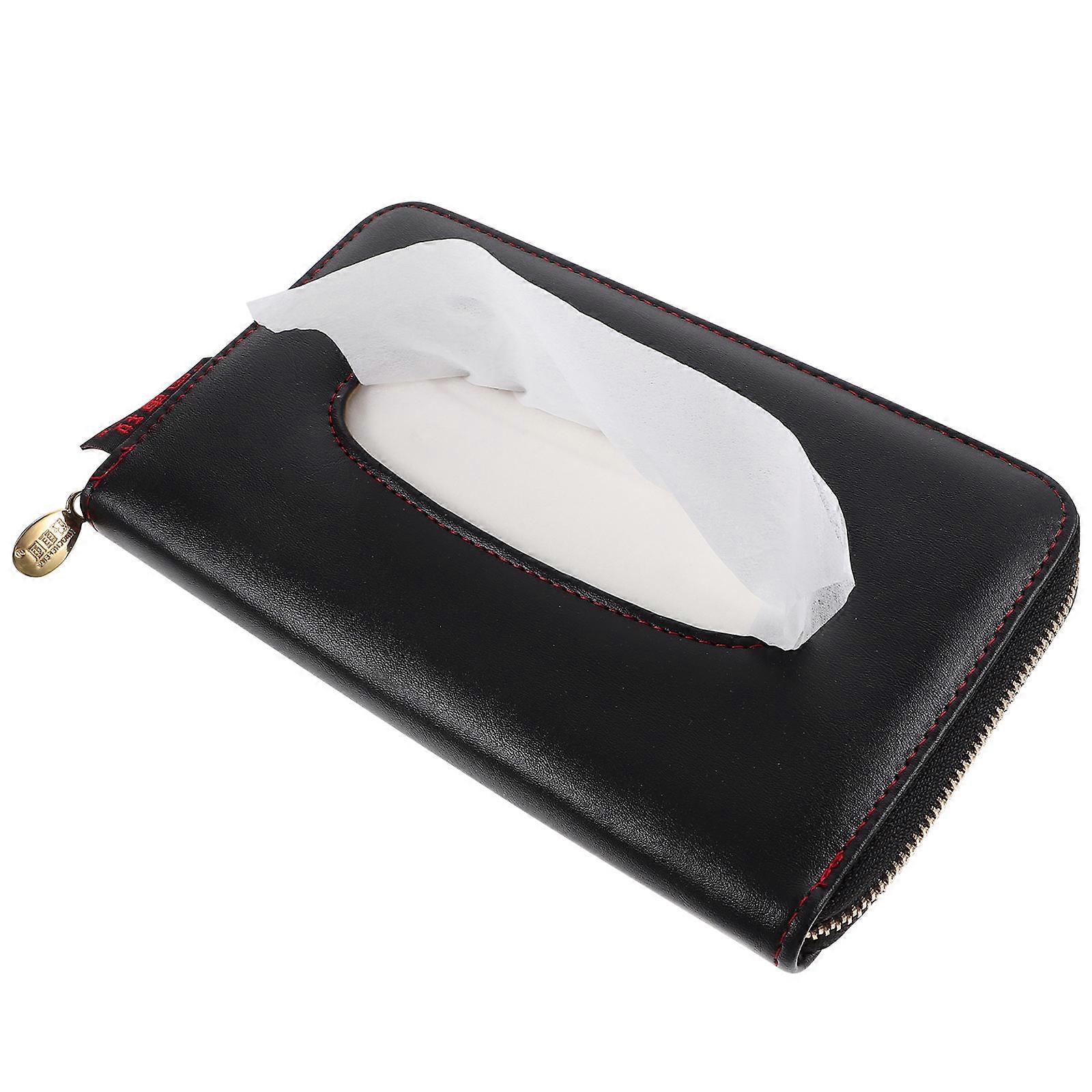 Car Sun Visor Tissue Box Hanging Napkin Box for 2Pcs
