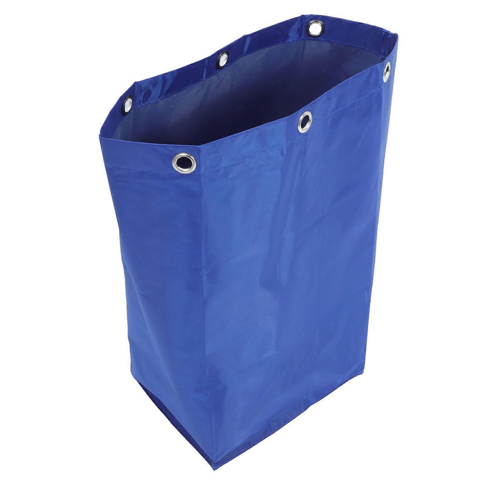 Blue Janitorial Cart Bag Replacement for Trash Collecting 2Pcs Pack