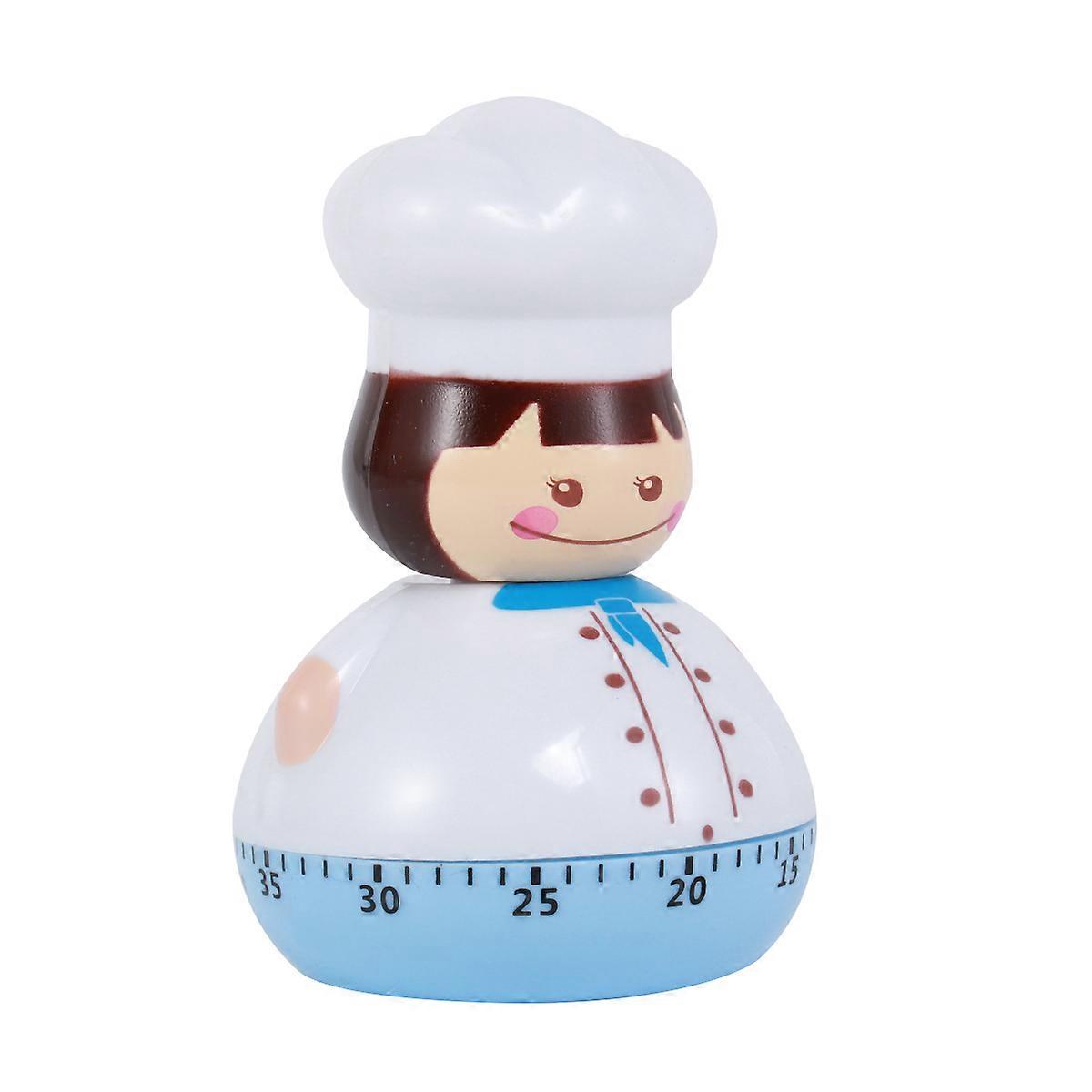 Chef Timer Mini Mechanical Timer for Cooking Countdown in Blue