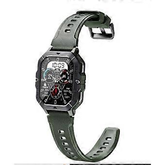 Smartwatch for Men Rugged Waterproof Military Grade Fitness Tracker with Heart Rate Sleep Monitor Green