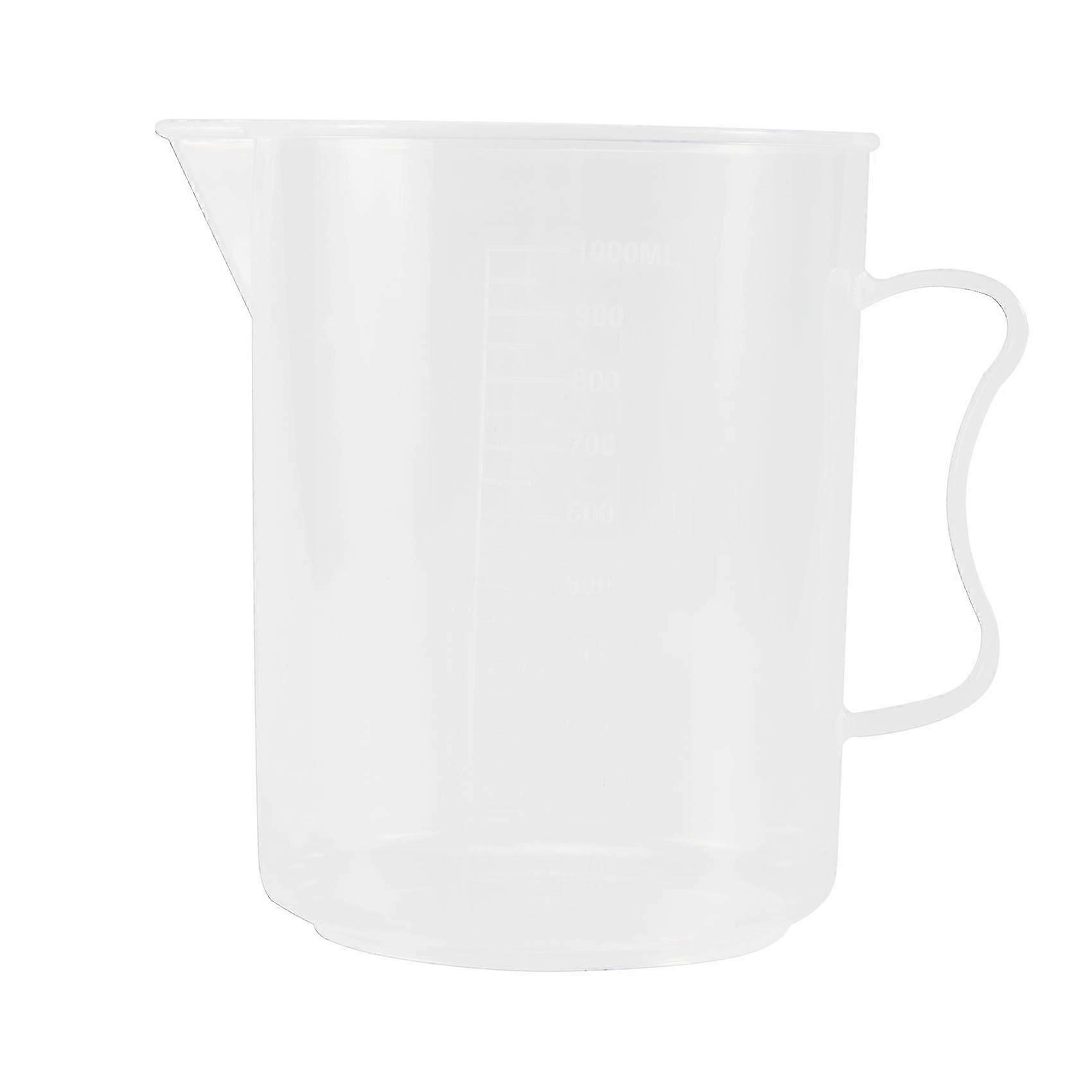 1000ml Transparent Graduated Beaker with Handle