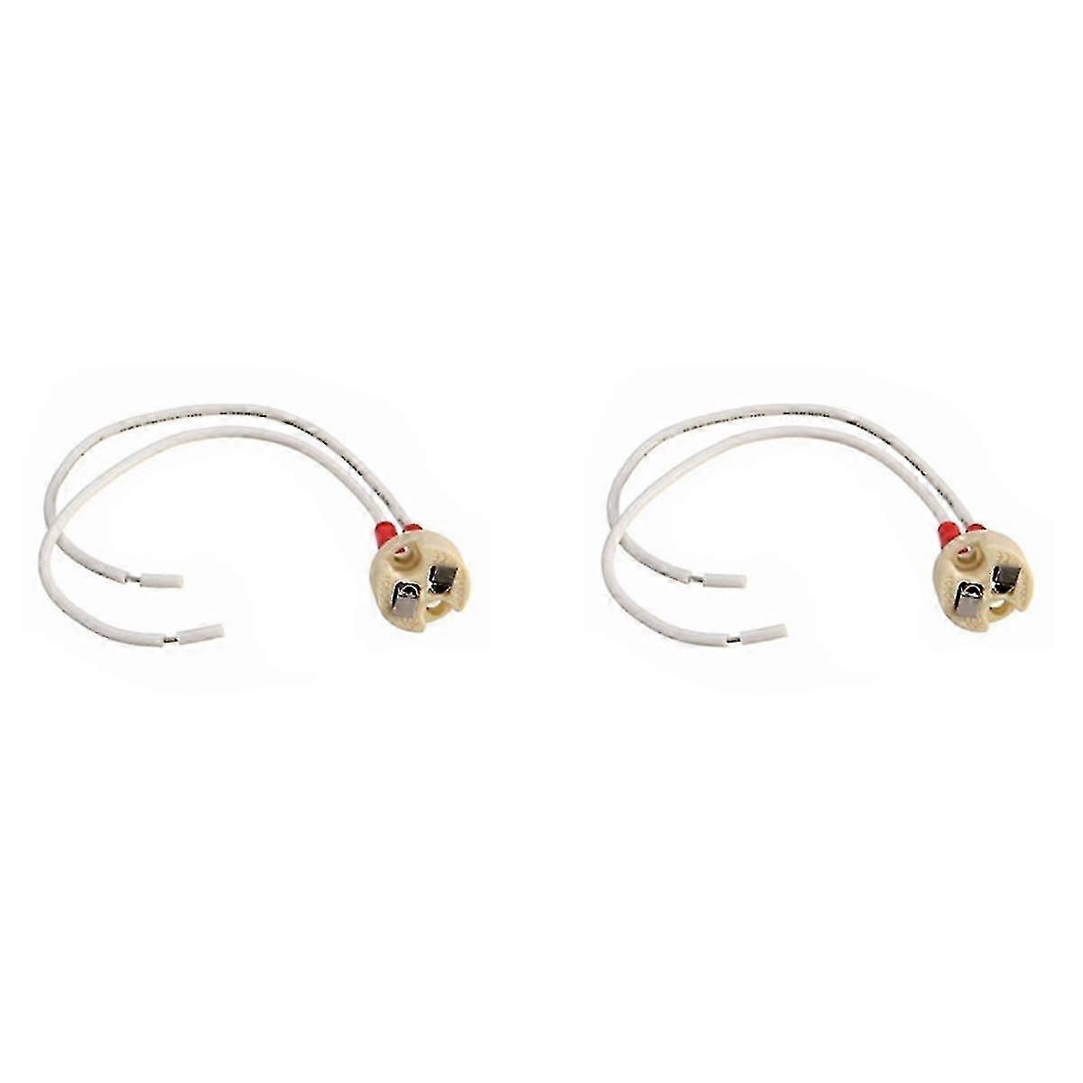 2x Mr16/gu5.3 Socket, Ceramic Halogen LED Bulb Holder Base Cable Wire Connector