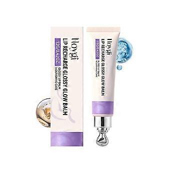 Baume à lèvres Lip Recharge Glossy Glow - Soin nourrissant pour hydrater les lèvres sèches, apporter une brillance éclatante, atténuer les ridules, formule douce avec embout métallique pour une application facile.