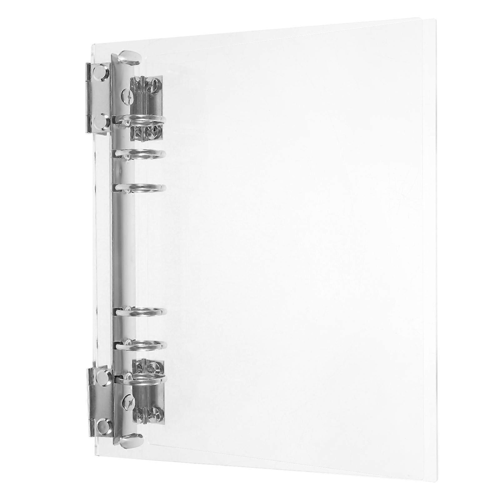Acrylic Binder Notebook Cover for Protection Use Transparent Shell
