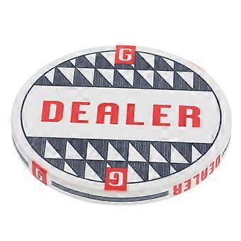 White Ceramic Chip Poker Button for Decoration Durable Game Accessory