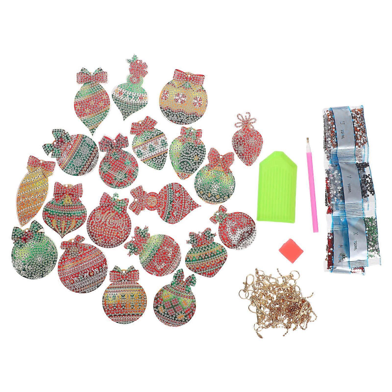 Versatile DIY Kit For Christmas Decor And Gift Baskets Multi-Shaped Keychains 1 Set