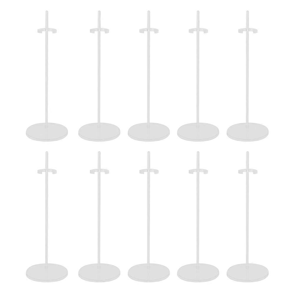 Doll Display Support Plastic Dolls Storage Stand 10Pcs Set
