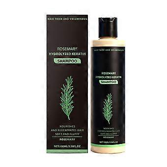 Rosemary Hydrolyzed Keratin Shampoo 100ml, Organic Rosemary Hair Care Shampoo for Men & Women, Nourishing & Strengthening Formula, Promotes Thicker, V