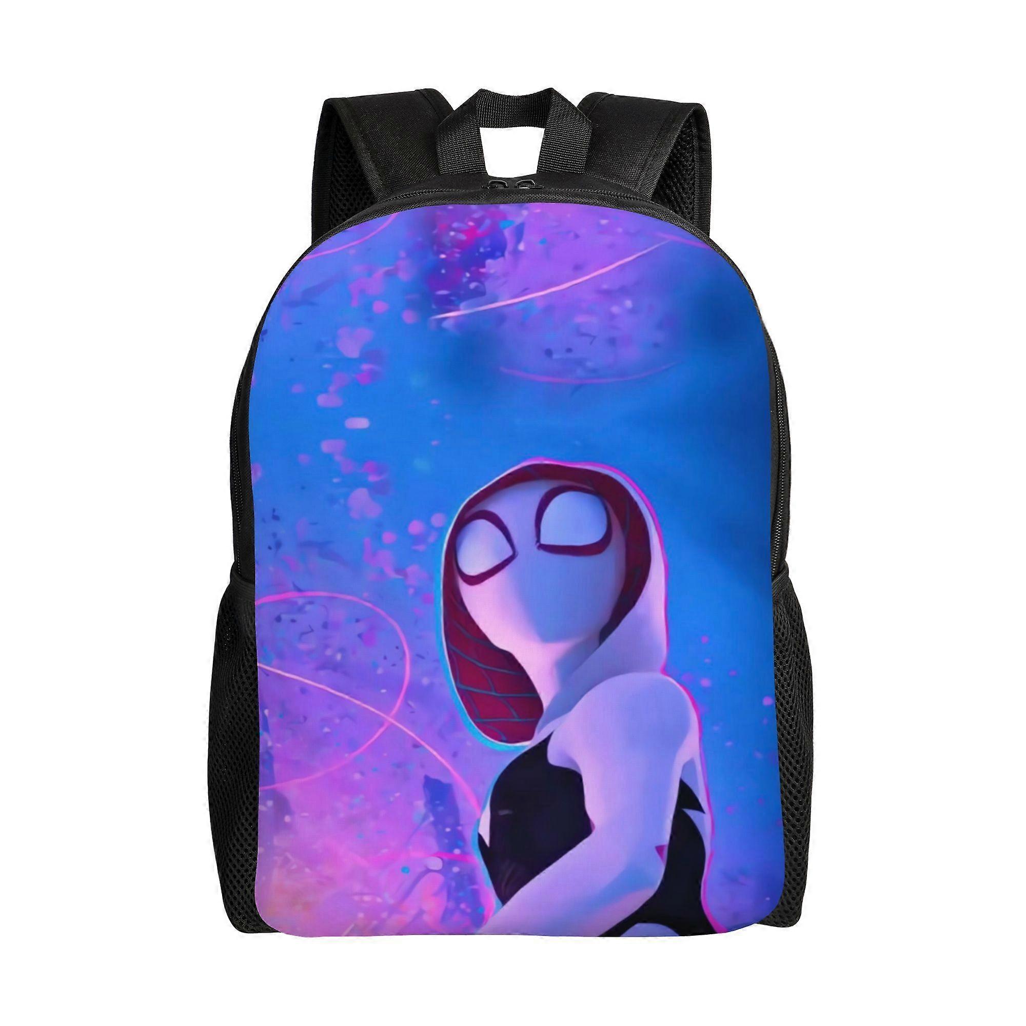 S-Spider-Gwen Minimalist Single Layer Backpack - Compact Bookbag with Spacious Compartment Suitable for Coffee Runs, Col-Eazqw