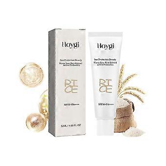 Hoygi rice probiotic protective cream outdoor uv protection moisturizing body skin isolation skincare cream - hoygi rice probiotic protective cream ou
