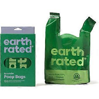 Dog Poo Bags with Handles, Easy Tie, Guaranteed Leakproof, Lavender