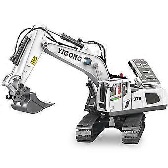 Remote Control Excavator Toys 1/20 11CH RC Digger Tractor with LED Sound