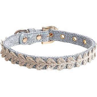 collar for puppy adjustable cat collar girl puppy collars pet collar with female dog collar heart Blue