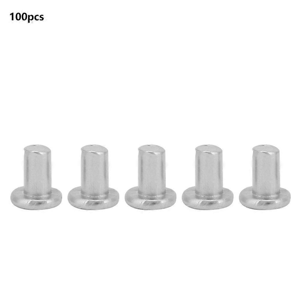100pcs M2.5*3/4/5mm Flat Head Aluminum Rivets Countersunk Solid Rivets (M2.5*4)