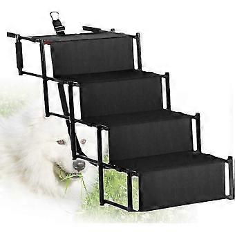 2026 Best Vehicle Ramps, Travelling Adjustable Metal Frame Folding Ramp Stairs Perfect, Premium Quality Lightweight Portable, for Indoor and Outdoor A