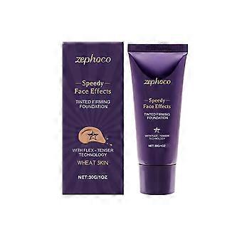 Zephoco Wheat-Colored Firming And Slimming Base Cream -pohjustusvoide kirkastaa, kirkastaa, kosteuttaa ja toimii kevyenä ja öljyä hallitsevana pohjustusvoiteena.