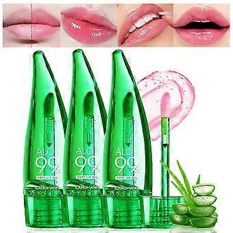 Óleo de lábios de aloe vera, PH temperatura de mudança de cor lip gloss, Aloe vera de longa duração nutritivo lip oil hidratante labial batom de aloe vera
