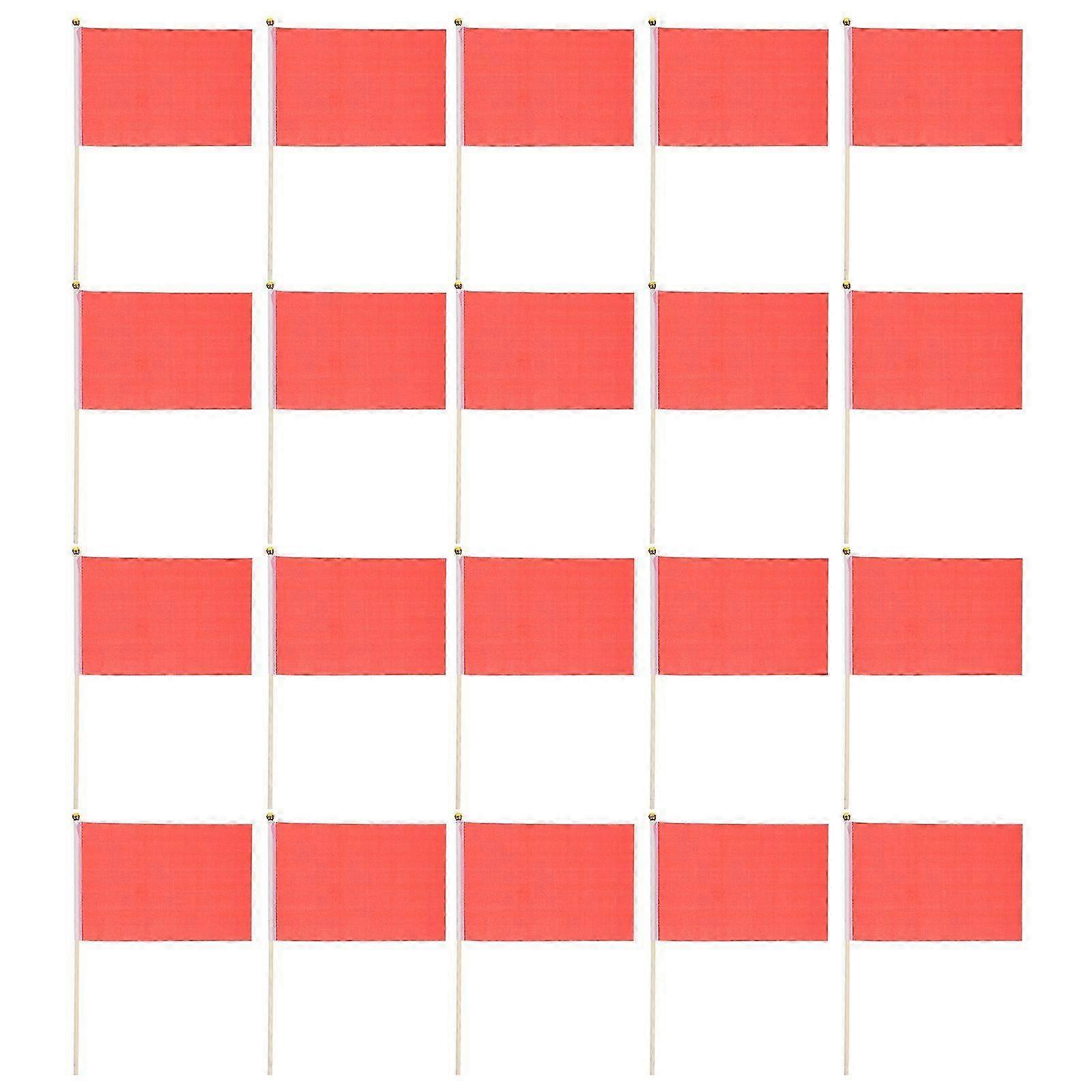 25pcs Small Handheld Flags Wear-resistant Mini Shaking Flags Garden Small Flags Polyester Small Flags