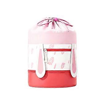 Swim Gear Backpack for Pool Visits with Wet Dry Storage, Shoe Compartment and Drawstring Carry for Daily Pool Gear  Pink Color
