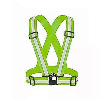 Durable Reflective Vest Waist Jogging Lightweight Men's Night Polyester Running Adjustable Shoulder Straps_zyaf