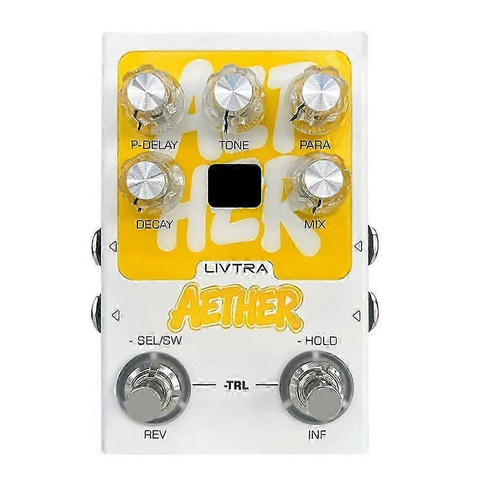 Stereo Reverb Guitar Pedal,9 Spatial Algorithms,USB Recording,Analog/Digital Bypass compatible with Electric Guitar