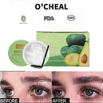 Avocado Clear Eyebrow Gel, Clear Eyebrow Setting Gel, Brow Lift, Brow Tamer for Shapen, Setting&Fuller Brow Look, Enhance Brow